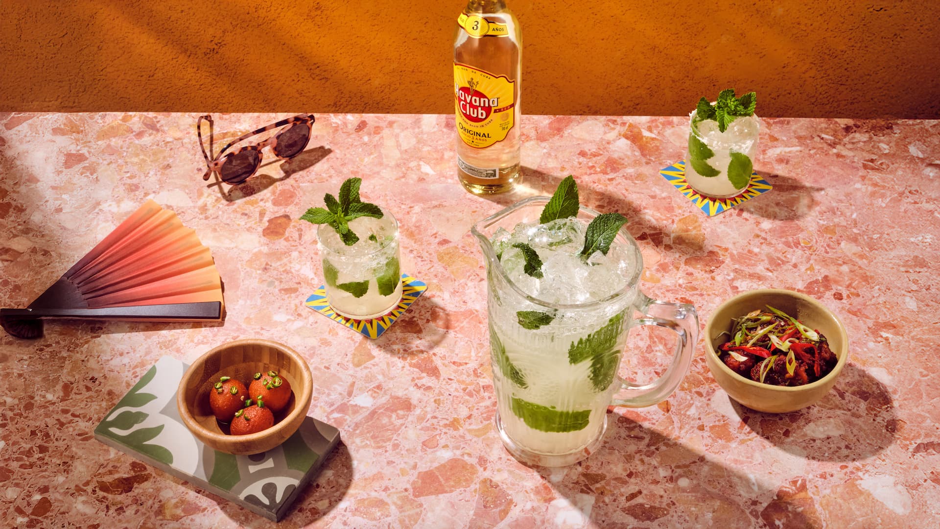 Coco Mojito Bowle - Mojito Bowle mit Kokoswasser