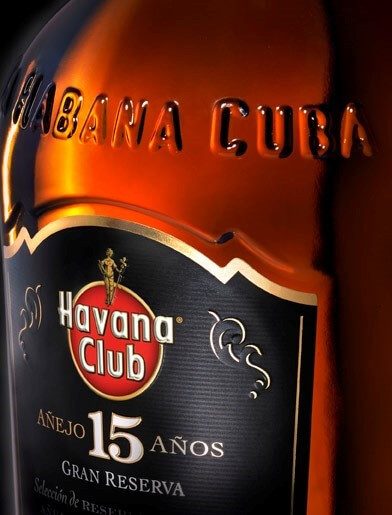 Havana Club 15 Jahre Rumflasche